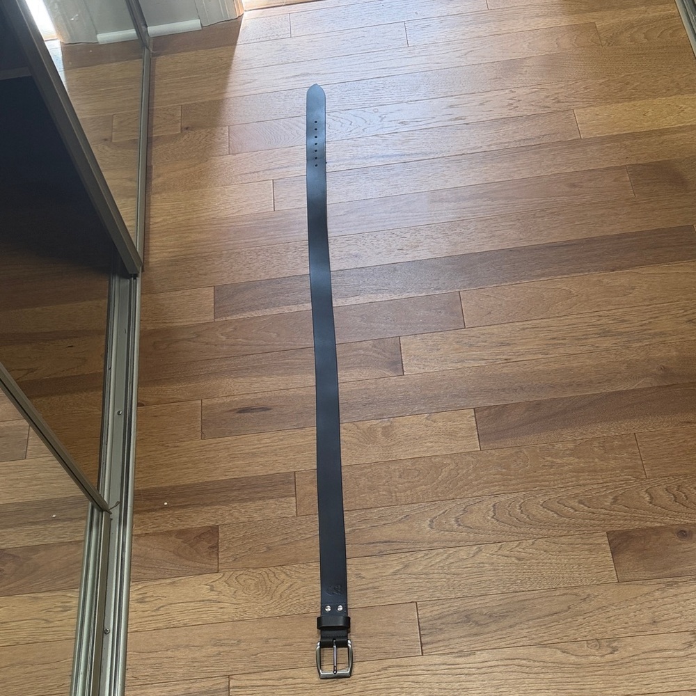 Classic Black Leather Belt